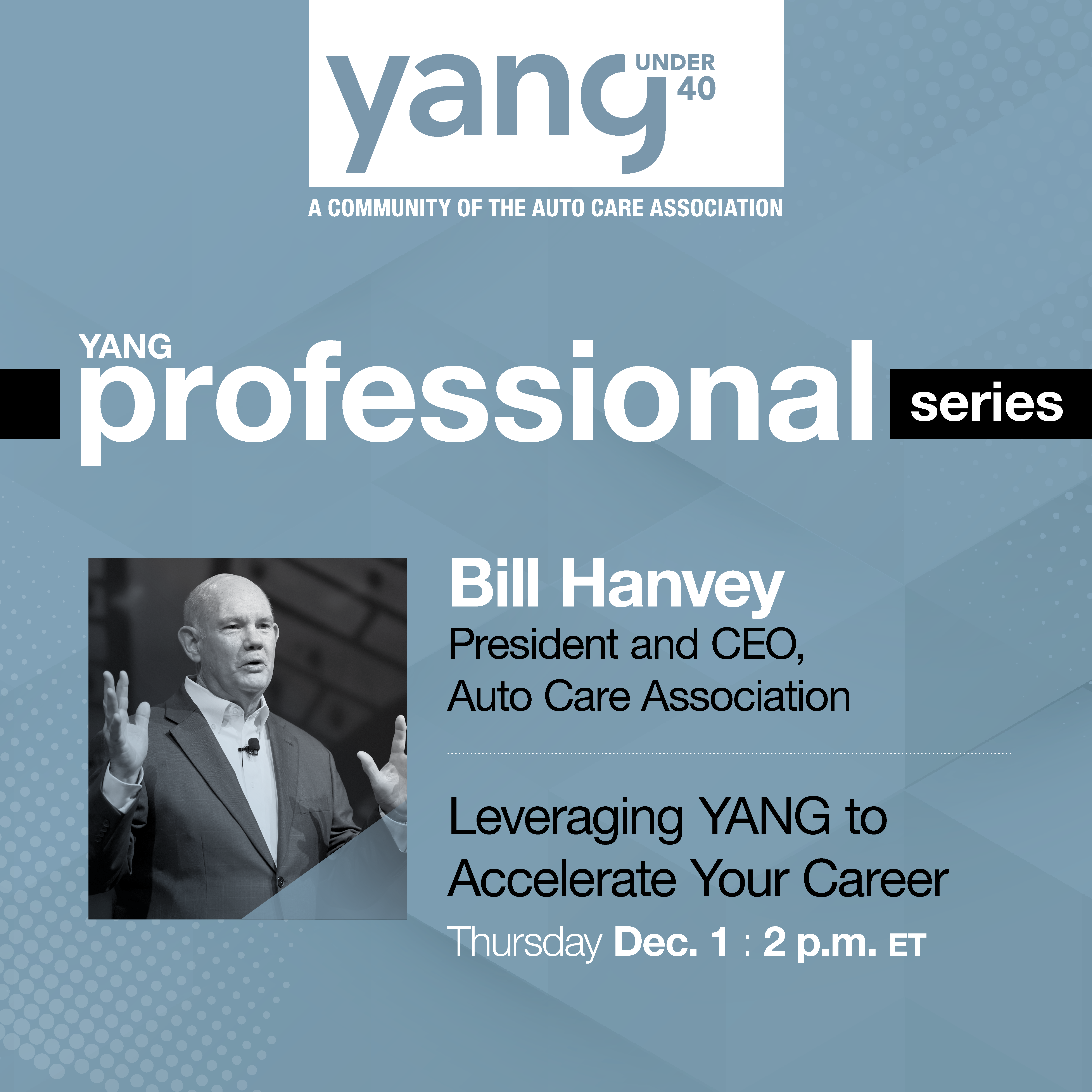 2022 YANG Professional Series_Bill Hanvey_Insta Image of YANG Professional Series details featuring Bill Hanvey on Dec 1