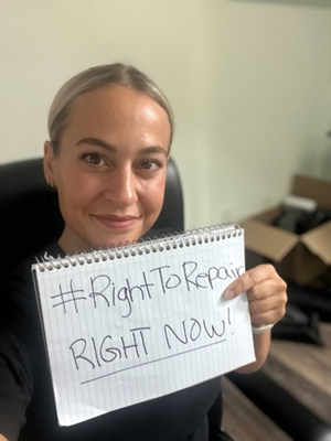 08.20.2024 righttorepair right now challenge selfie_jacki lutz 08.20.2024 righttorepair right now challenge selfie_jacki lutz