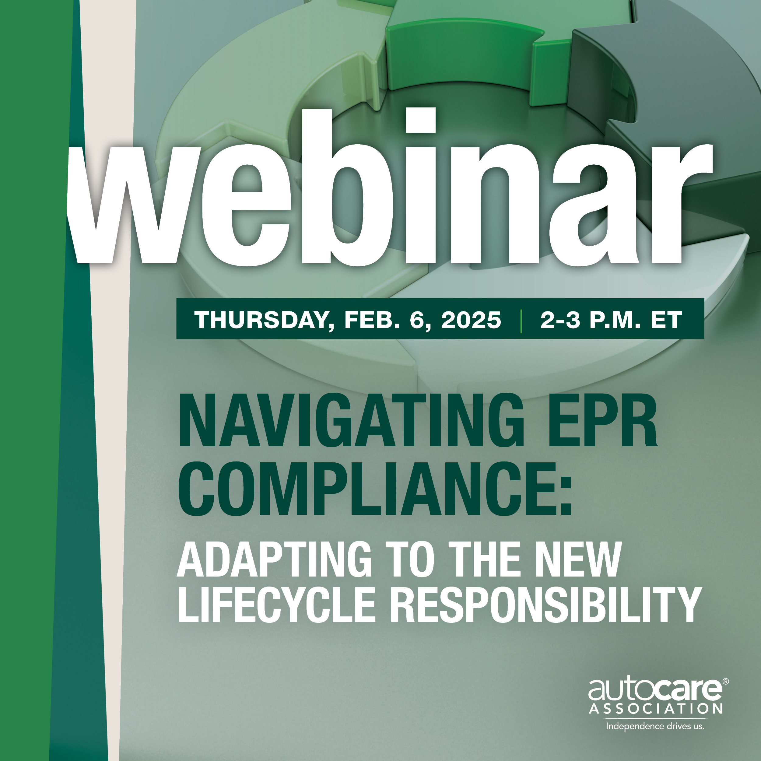 Graphic depicting information for EPR webinar on February 6th