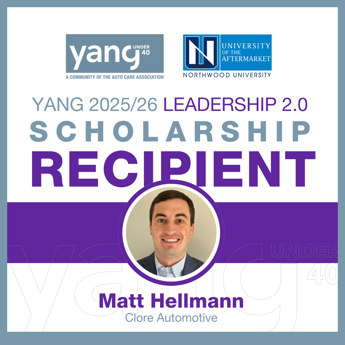 2025 YANG Leadership Recipient (LinkedIn post)