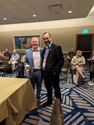 Bill with the committee chair, Ben Spitz. Bill with the committee chair, Ben Spitz.