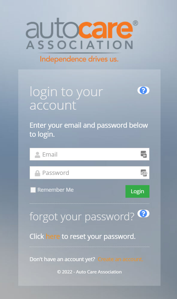 autocare-login-page Auto Care Login