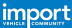 import vehicle community logo blue white tagline small